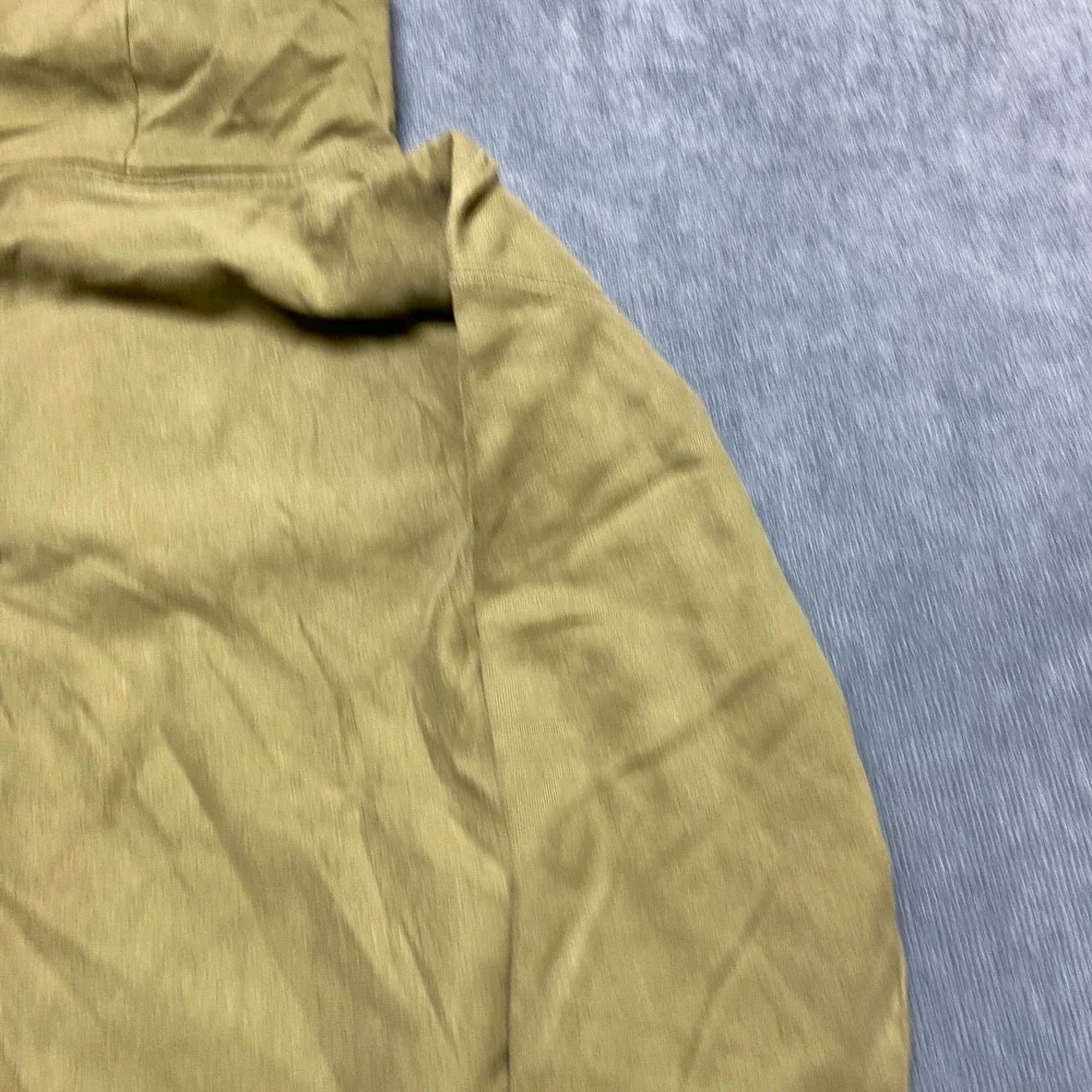 VTG Champion Reverse Weave Hoodie Mens Large Olive Green Logo Drawstring